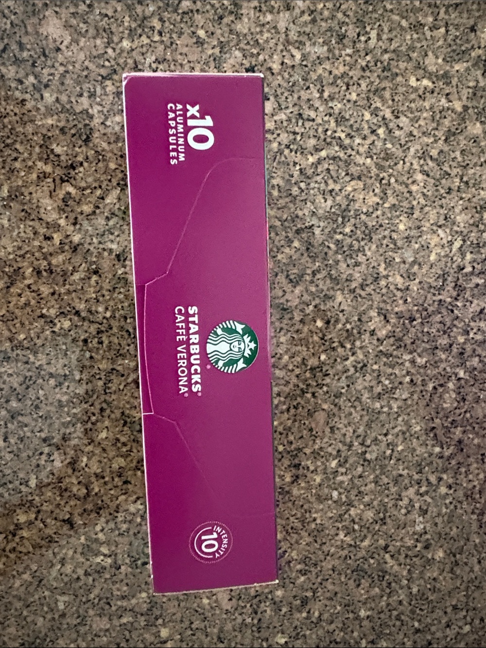 Starbucks Caffè Verona Ristretto Green and Purple Coffee Capsule Box - Brand New - Picture 2 of 3